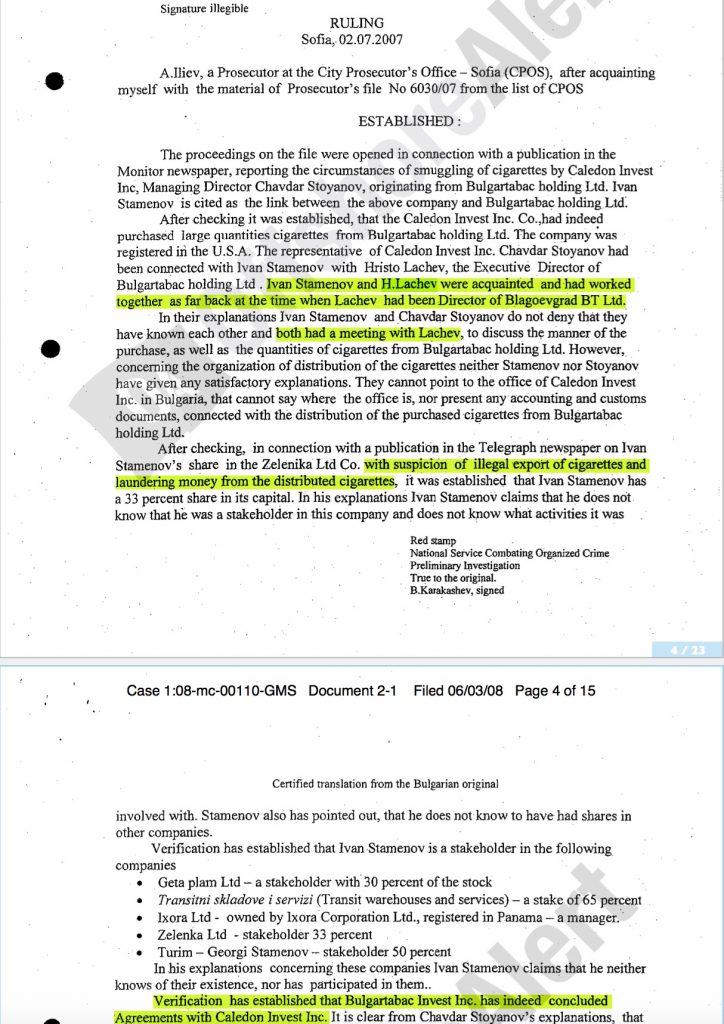 قاچاقچی سیگار Bai Mile و Badjanak و Bulgartabac مشتریان هشت دورف را رهبری می کردند